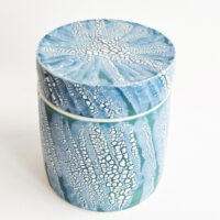 Tim Gee - Blue Lidded Porcelain Pot