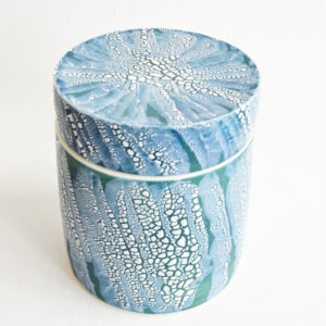 Tim Gee - Blue Lidded Porcelain Pot