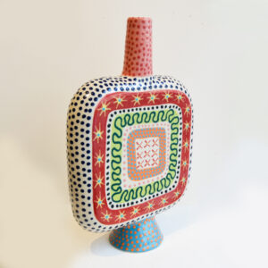 Lincoln Kirby-Bell - Large Patterned Square bottle Vase - Image 6