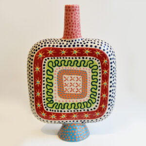 Lincoln Kirby-Bell - Large Patterned Square bottle Vase - Image 4