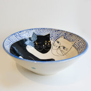 Lucie Sivicka - Cuddled Up Cats Bowl