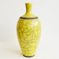 Dan Chapple - Yellow Crackle Vase