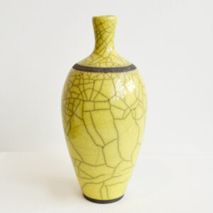 Dan Chapple - Yellow Crackle Vase