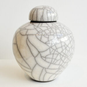 Dan Chapple - White Crackle Lidded Jar