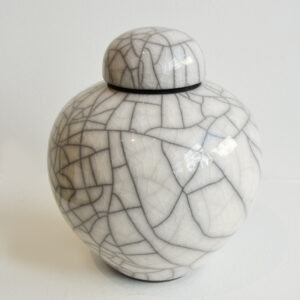 Dan Chapple - White Crackle Lidded Jar